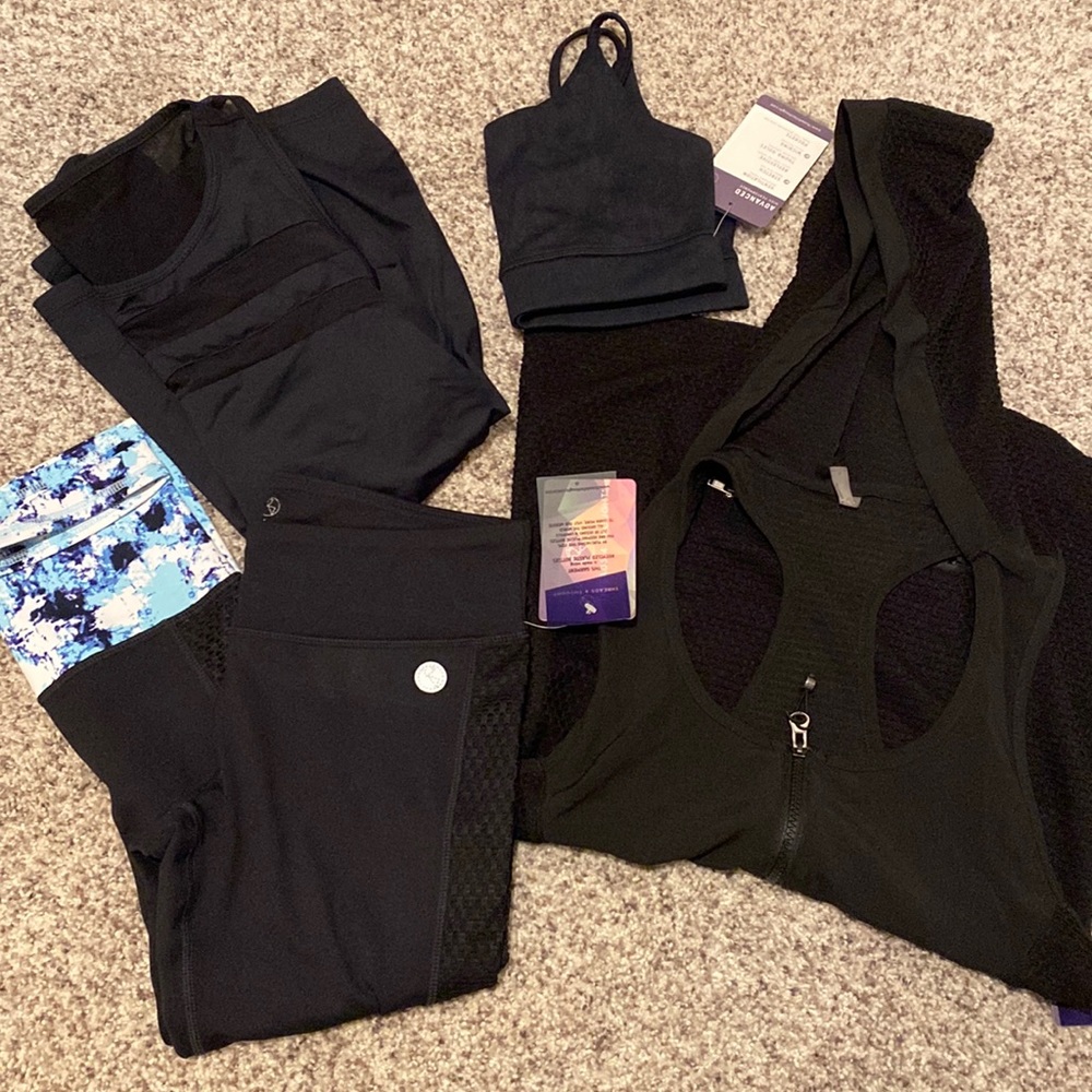 NWT - activewear - leggings/bralette/tank/hoodie
